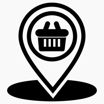 Location of the store Stock Illustration
