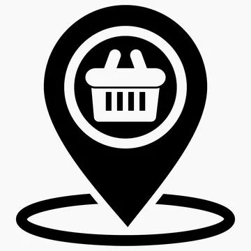 Location of the store Stock Illustration