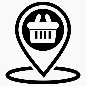 Location of the store Stock Illustration
