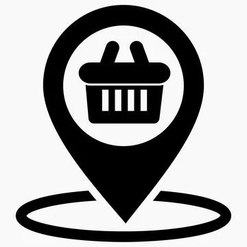 Location of the store Stock Illustration
