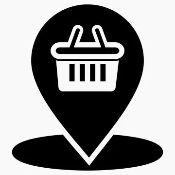 Location of the store Stock Illustration