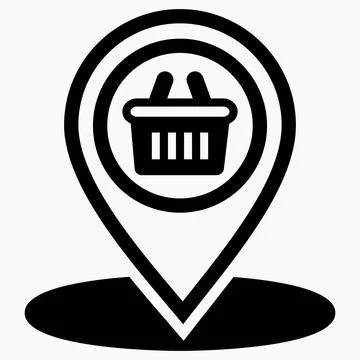 Location of the store Stock Illustration