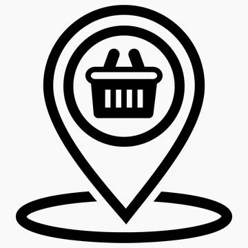 Location of the store Stock Illustration