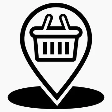 Location of the store Stock Illustration