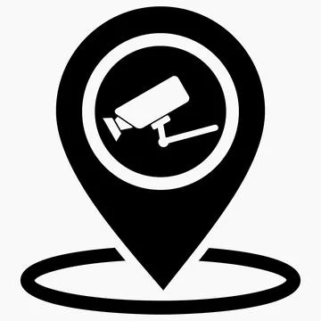 Location surveillance camera. Stock Illustration