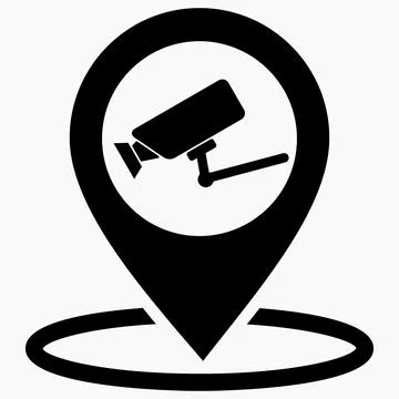 Location surveillance camera. Stock Illustration