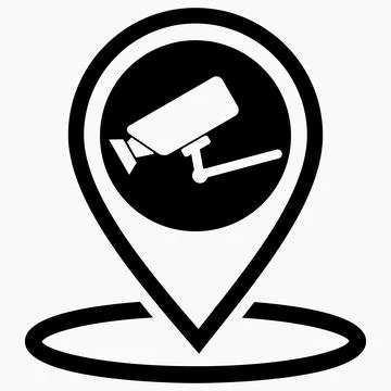 Location surveillance camera. Stock Illustration