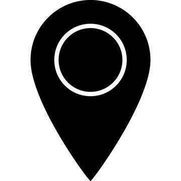 Location Symbol Glyph Icon Vector Illustrazione stock