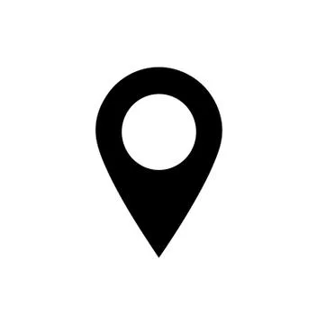 Location symbol icon, technology concept Ilustración de archivo