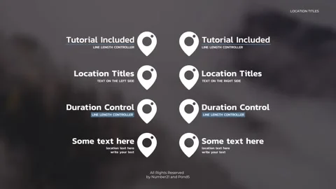 Location Titles Stock After Effects