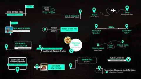 Location Titles Stock After Effects