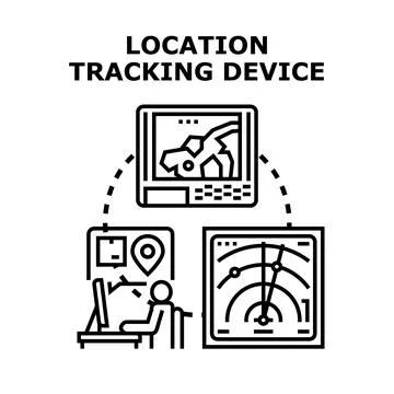Location tracking device concept vector illustration Stock Illustration