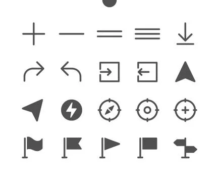 Location v4 UI Pixel Perfect Well-crafted Vector Solid Icons Stock Illustration