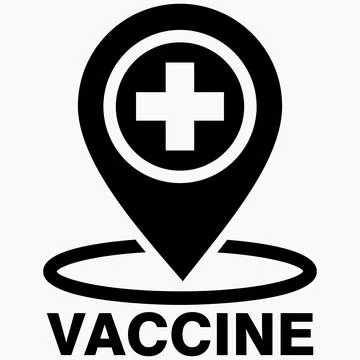 Location of vaccination. Stock Illustration