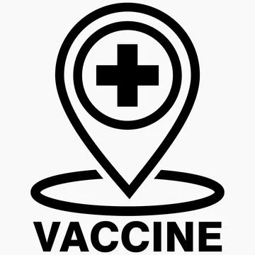 Location of vaccination. Stock Illustration