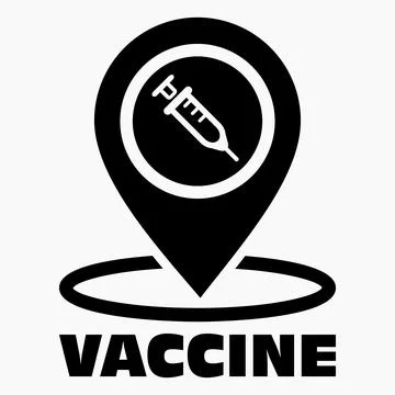 Location of vaccination. Stock Illustration