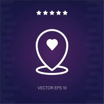 Location vector icon Stock Illustration