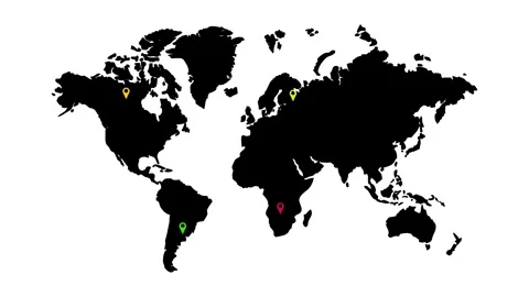 Location in the world map	 Stock Footage 326705563