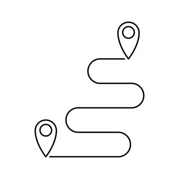Location,Map icon in flat style. Location,Map symbol for your web site design Stock Illustration