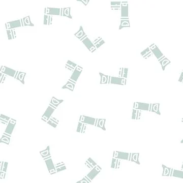 Locator device glyph vector seamless pattern black Stock Illustration