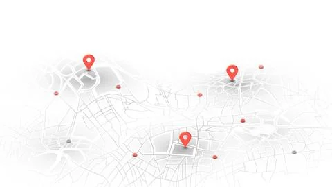 Locator position point. GPS tracking system to navigate around the city Stock Illustration