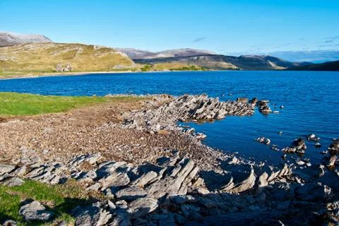 Loch Assynt Foto stock