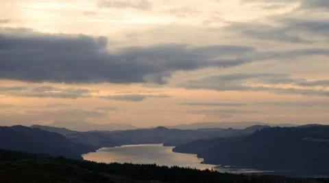 Loch Awe Timelapse Stock Footage 14900387