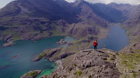 Loch Caruisk 6 Stock Footage 258468547