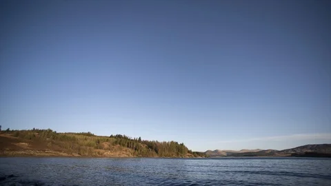 Loch Doon - sunset to night sky Video stock 129421688