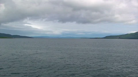 Loch from the ferry moving to the left Video stock 39990430