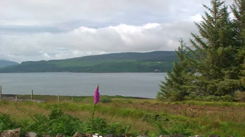 Loch in Great Britain separating Mull Island and Great Britain Island Stock Footage 39920055