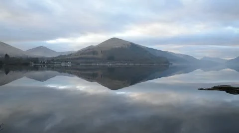 Loch lomond panorama Stock Footage 21936611