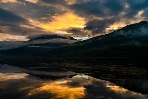 Loch Long sunset Stock Photos