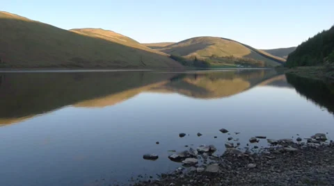Loch of the Lowes, Upper Yarrow Valley, Borders, Scotland, UK Video stock 35420288
