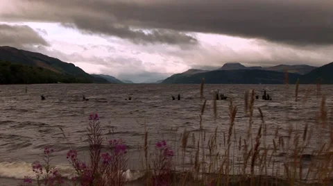 Loch Ness Lake Stock Footage 1808394