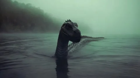 Loch ness monster nessie creature Video stock 307731085
