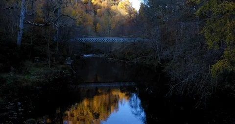 Loch Tummel - Coronation Bridge Flythrough Video stock 103953537