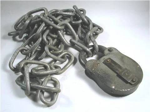 Lock and Chain 库存照片