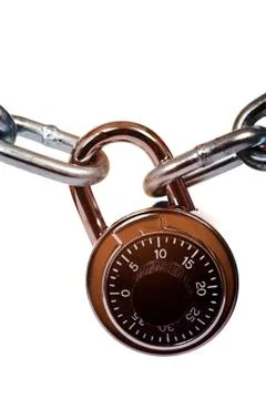 Lock and chain Stock Photos