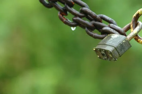 Lock and Chain 스톡 사진