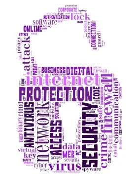 Lock and computer security Stockillustratie