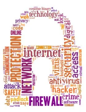 Lock and computer security Stock Illustration