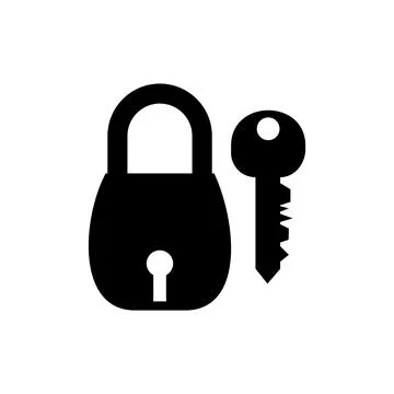 Lock and key icon. Elements of real estate transactions icon for concept and web Stock Illustration