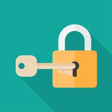 Lock and key. Stock Illustration