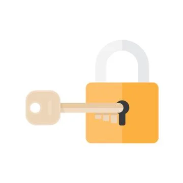 Lock and key. Stock Illustration