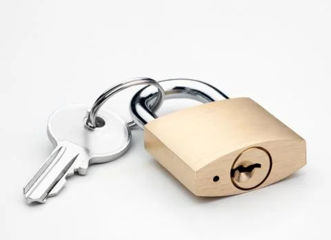 Lock and key Stock Photos