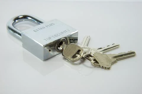 Lock and key Stock Photos