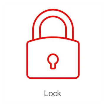 Lock and privacy icon concept Stock Illustration