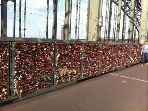 Lock Bridge Cologne Stock Photos