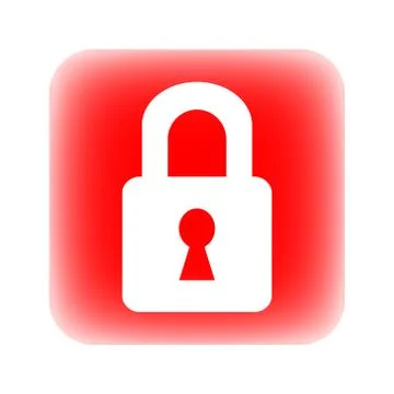 Lock button Stock Illustration